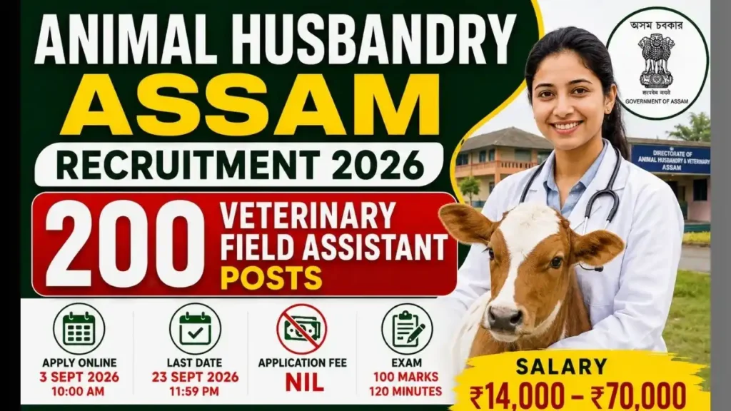 Animal Husbandry Assam Recruitment 2026