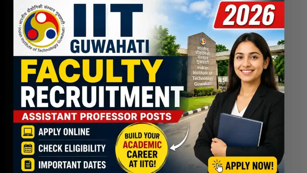 IIT Guwahati Faculty Recruitment 2026